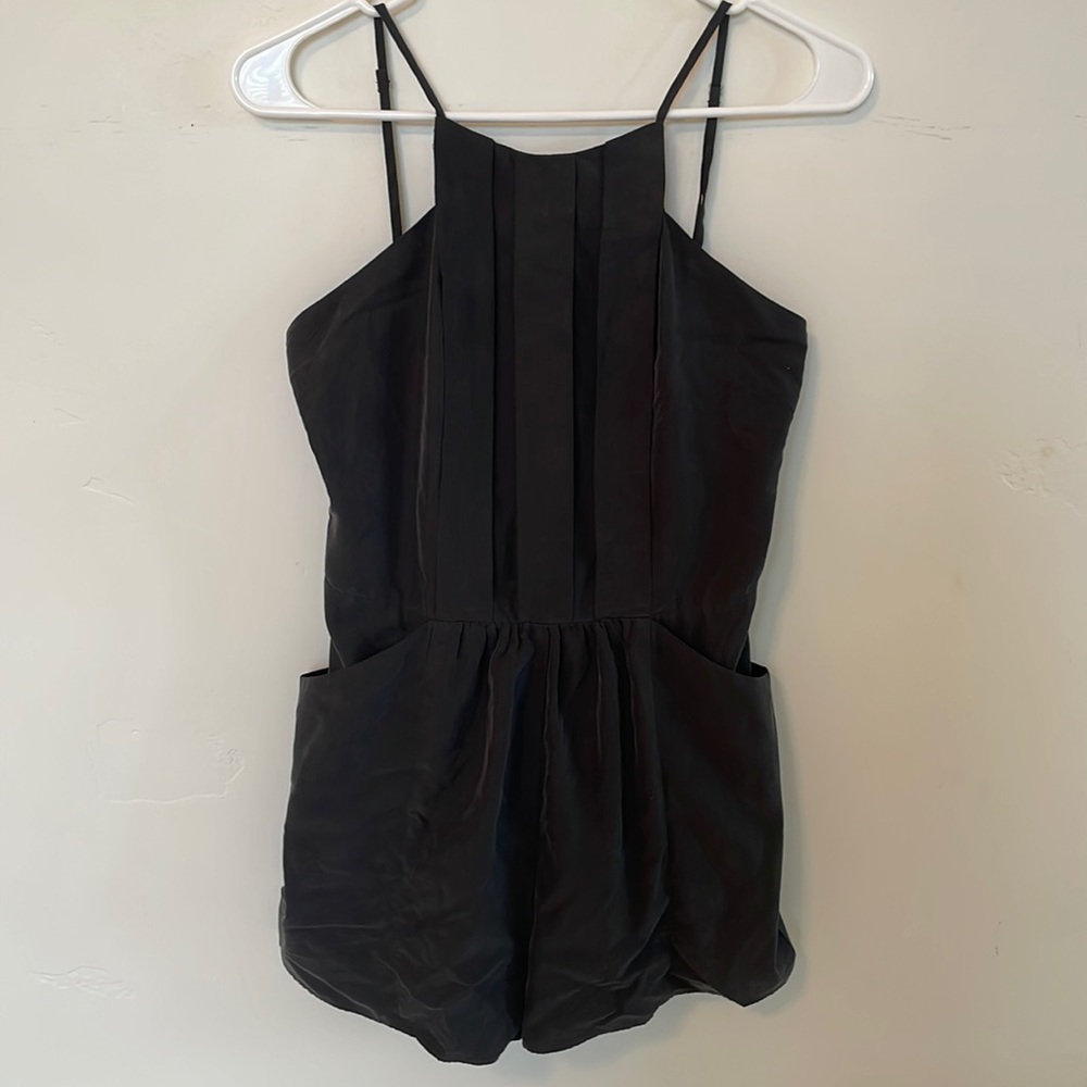 UO Kimchi Blue Charcoal Grey Romper